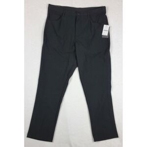 Quiksilver Men's Stretch Tech Woven Pants Black‎ Onyx  36x30 NWT Zip Pockets